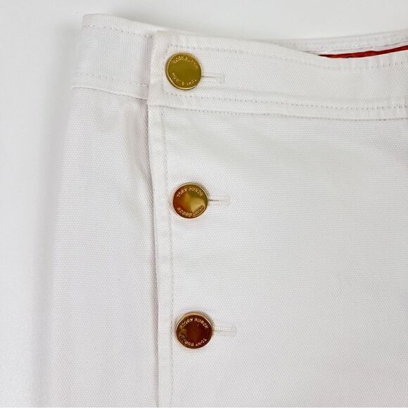 Tory Burch Cuffed Cropped Sailor Pants Sz 8 - Picture 5 of 10